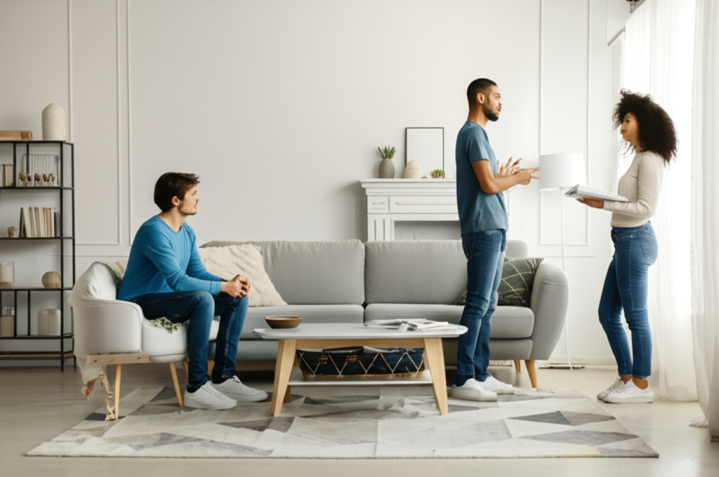 Person selling furniture